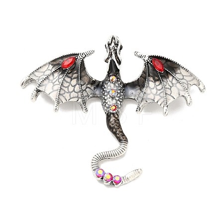 Alloy Rhinestone Big Pendants X-FIND-I060-01AS-02-1