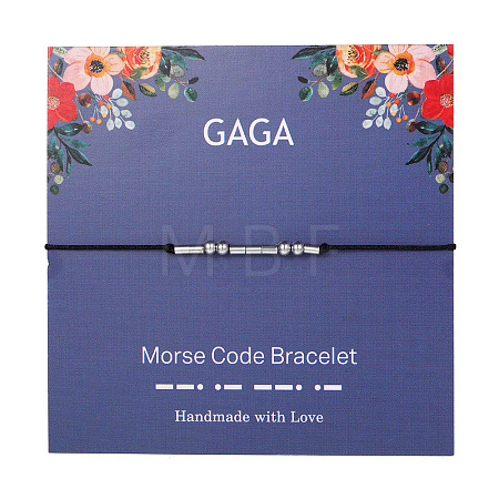 Gaga Morse Code Bracelets FS-WG6A0C8-08-1
