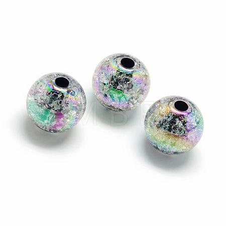 Crackle Style Acrylic Beads MACR-S825-20mm-J-1