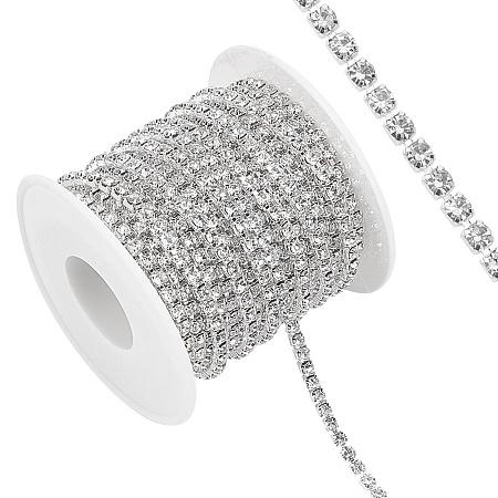 Brass Rhinestone Strass Chains CHC-T001-SS14-01S-1