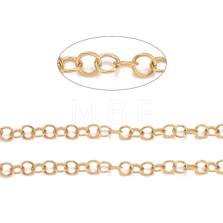 PVD Vacuum Plating 304 Stainless Steel Rolo Chains CHS-F011-08E-G-1