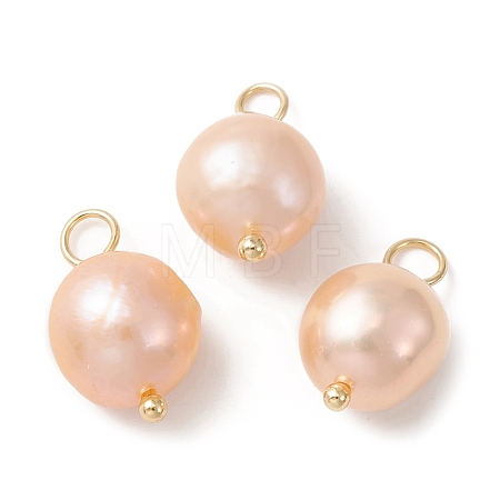 Natural Freshwater Pearl Pendants PALLOY-JF02153-03-1