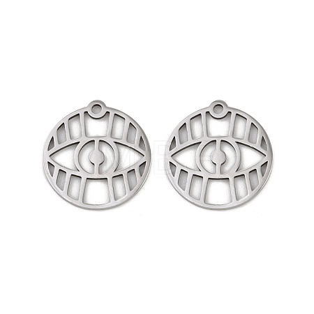 201 Stainless Steel Pendants STAS-U052-02C-P-1