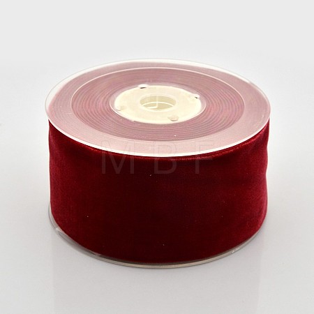 Polyester Velvet Ribbon for Gift Packing and Festival Decoration SRIB-M001-50mm-260-1