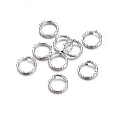304 Stainless Steel Open Jump Rings X-STAS-E464-09K-S-1