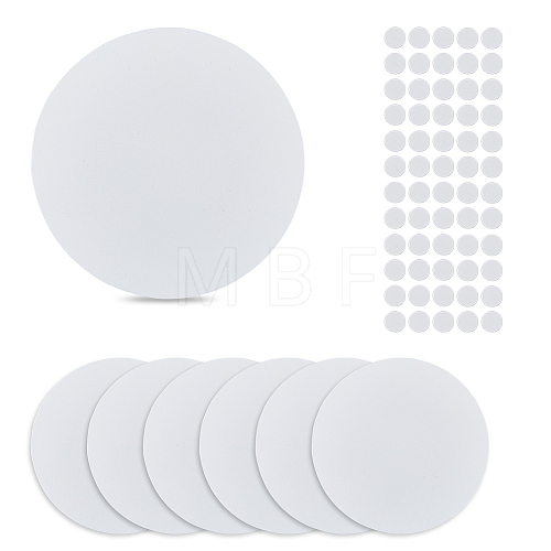 8Pcs PP Plastic Frosted Blank Plate DIY-FH0005-42-1