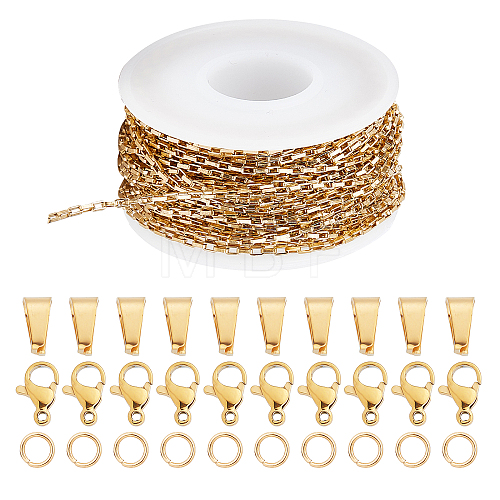 DIY Chain Bracelet Necklace Making Kits DIY-SC0020-21G-1