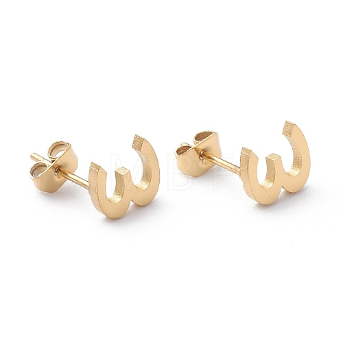 Ion Plating(IP) 304 Stainless Steel Stud Earrings STAS-Z028-A-23G-1