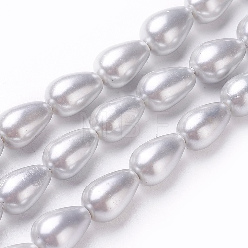 Electroplate Shell Pearl Beads Strands BSHE-O019-10B-1