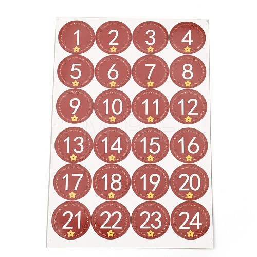 Christmas Advent Calendar Stickers DIY-L050-A05-1