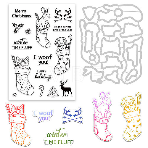 Globleland PVC Plastic Stamps DIY-GL0002-10-1