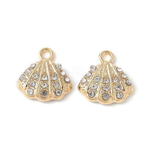 Alloy Rhinestone Pendants PALLOY-E775-11G-1