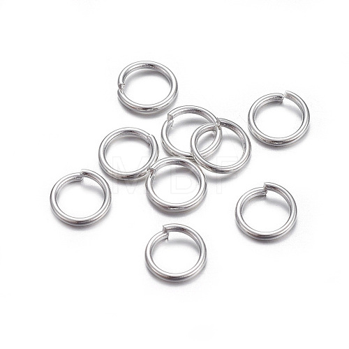 304 Stainless Steel Jump Rings X-STAS-E464-09K-S-1