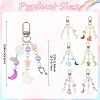 Alloy & Acrylic & Resin Pendant Decorations HJEW-YW00335-01-3