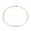 Brass Paperclip Chain Necklaces NJEW-JN02902-1