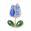 Electroplate Glass Pendants PALLOY-TA00357-02-1