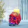 Halloween Skull DIY Silicone Pen Holder Molds WG14496-01-3