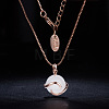 SHEGRACE Trendy Real Rose Gold Plated Necklace JN445A-3
