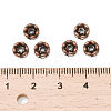 Brass Rhinestone Spacer Beads RB-A014-L6mm-01R-NF-3