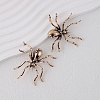 Alloy Rhinestone Stud Earrings EJEW-H155-01AG-1