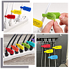 Gorgecraft 40Pcs 4 Colors Nylon Hook & Loop Cable Labels AJEW-GF0007-31-5