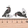 Alloy with Black Enamel Pendants AL-CBA2919-02P-05-3