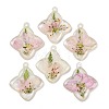 Epoxy Resin Pendants RESI-S09-01O-RS-1