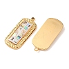 304 Stainless Steel Enamel Pendants STAS-F352-05B-03-2