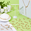 50Pcs Alloy Crystal Rhinestone Links/Connectors ALRI-FH0001-25G-4