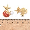 304 Stainless Steel Stud Earrings for Women EJEW-F411-03G-5