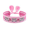 Butterfly Adjustable Polyester & Alloy & Resin Enamel & Rhinestone Slider Bracelets FS-WG9985D-07-1