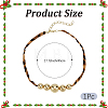 Alloy Graduated Beaded Pendant Polyester Collar Necklaces for Women NJEW-SP0001-17C-2