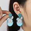 Easter Acrylic Dangle Stud Earrings FS-WG96A64-08-1
