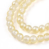 Baking Paint Transparent Glass Beads Strands DGLA-N011-4mm-02-3