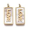 Natural Shell Pendants X-STAS-H100-01G-2