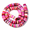 Handmade Polymer Clay Beads Strands CLAY-R089-8mm-152-3