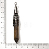 Natural Tiger Eye Pointed Big Pendants G-P560-02R-22-3