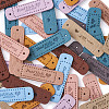 Microfiber Leather Labels DIY-TA0003-14-10