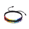 Glass Seed Braided Bead Bracelets BJEW-JB11064-1