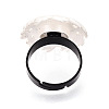 Adjustable Alloy & Iron Bezel Cup Ring Base with Rotatable Tray MAK-T012-01S-3