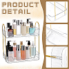 2Pcs Two Layers Plastic Bathroom Wall Storage Rack AJEW-WA0003-69-3