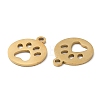 Ion Plating(IP) 304 Stainless Steel Charms STAS-Q303-07G-2