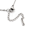 Non-Tarnish 304 Stainless Steel Pendant Necklaces NJEW-P306-06P-3