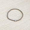 304 Stainless Steel Beads Stretch Bracelets for Women FS-WGC4F34-10-1