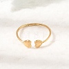 304 Stainless Steel Cuff Open Rings SA-CBAD22F-01G-C-3