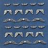 75Pcs 3 Styles Tibetan Style Alloy Fairy Wing Beads TIBEB-FS0001-15-7