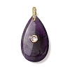 Natural Amethyst Pendants G-B188-01G-07-1