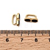 304 Stainless Steel Rhinestone Watch Band Charms STAS-P431-39B-G-3