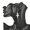 Halloween Glass Seed Bead Dangle Earrings EJEW-MZ00769-02-2