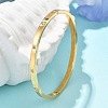 304 Stainless Steel Rhinestone Bangles for Women BJEW-Z092-05G-1